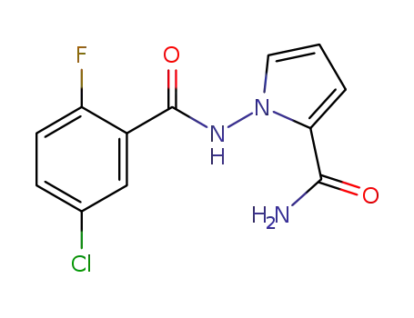 1-(5-chloro-2-fluoro-benzoylamino)-1H-pyrrole-2-carboxylic acid amide
