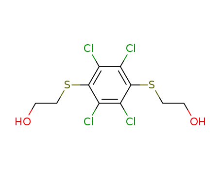 Molecular Structure of 3388-66-7 (2-[2,3,5,6-tetrachloro-4-(2-hydroxyethylsulfanyl)phenyl]sulfanylethano l)