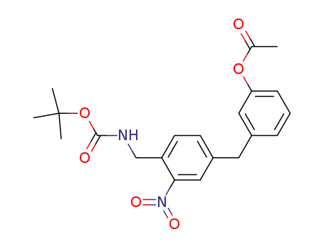 2-tert-butyloxycarbonylaminomethyl-5-(3'-acetoxyphenylmethyl)-nitrobenzene