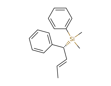 Molecular Structure of 110901-20-7 ((R)-(E)-1-(dimethylphenylsilyl)-1-phenyl-2-butene)