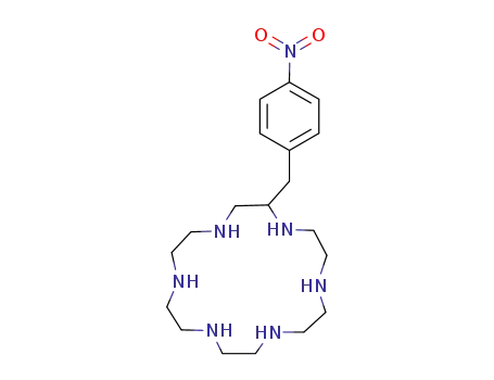 Molecular Structure of 138403-43-7 (1,4,7,10,13,16-Hexaazacyclooctadecane, 2-[(4-nitrophenyl)methyl]-)