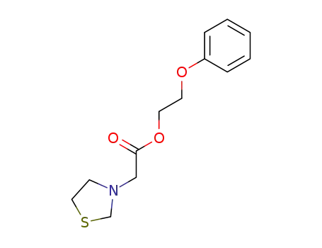 3-<<<(2-phenoxy)ethoxy>carbonyl>methyl>thiazolidine