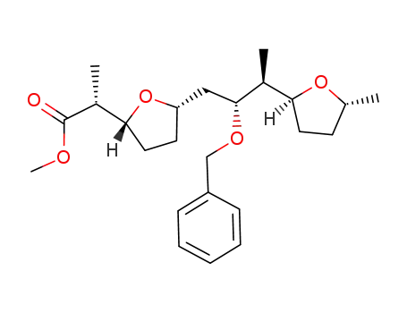 2-{5-[2-benzyloxy-3-(5-methyl-tetrahydro-furan-2-yl)-butyl]-tetrahydro-furan-2-yl}-propionic acid methyl ester
