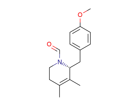 1(2H)-Pyridinecarboxaldehyde,
5,6-dihydro-2-[(4-methoxyphenyl)methyl]-3,4-dimethyl-, (R)-