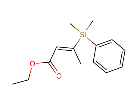 2-Butenoic acid, 3-(dimethylphenylsilyl)-, ethyl ester, (2E)-
