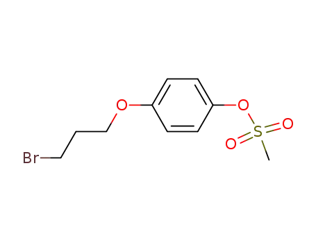 Molecular Structure of 851124-38-4 (Phenol, 4-(3-bromopropoxy)-, methanesulfonate)