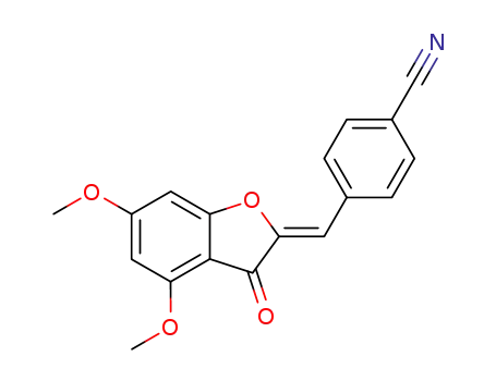 (Z)-4-((4,6-dimethoxy-3-oxobenzofuran-2(3H)ylidene)methyl)benzonitrile