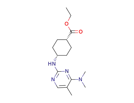 cis-4-(4-dimethylamino-5-methyl-pyrimidin-2-ylamino)-cyclohexanecarboxylic acid ethyl ester