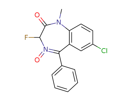 2H-1,4-Benzodiazepin-2-one,
7-chloro-3-fluoro-1,3-dihydro-1-methyl-5-phenyl-, 4-oxide