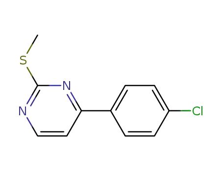 Molecular Structure of 434941-55-6 (4-(4-Chlorophenyl)-2-methylthiopyrimidine)
