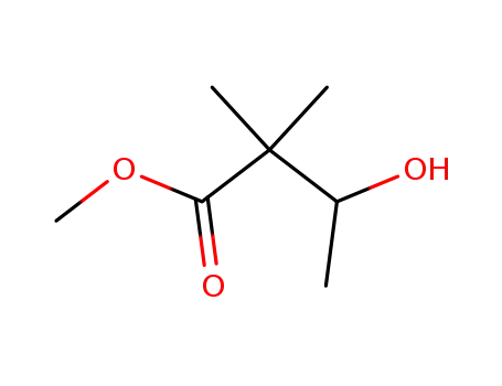 Molecular Structure of 69737-23-1 (3-Hydroxy-2,2-dimethyl-butyric acid ethyl ester)