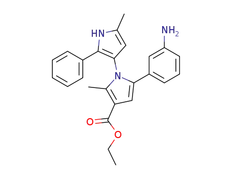 ethyl 5-(3-aminophenyl)-1-(5-methyl-2-phenylpyrrol-3-yl)-2-methylpyrrole-3-carboxylate
