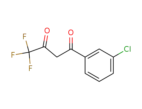 Molecular Structure of 23975-61-3 (1-(3-CHLOROPHENYL)-4,4,4-TRIFLUOROBUTANE-1,3-DIONE)