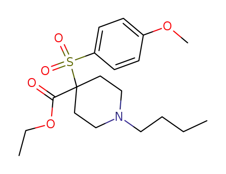 4-Piperidinecarboxylic acid, 1-butyl-4-[(4-methoxyphenyl)sulfonyl]-, ethyl
ester