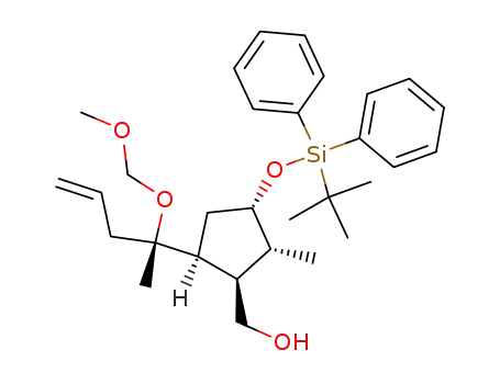 [(1R,2R,3S,5S)-3-(tert-Butyl-diphenyl-silanyloxy)-5-((S)-1-methoxymethoxy-1-methyl-but-3-enyl)-2-methyl-cyclopentyl]-methanol