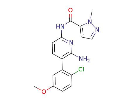 N-(6-amino-5-(2-chloro-5-methoxyphenyl)pyridin-2-yl)-1-methyl-1H-pyrazole-5-carboxamide