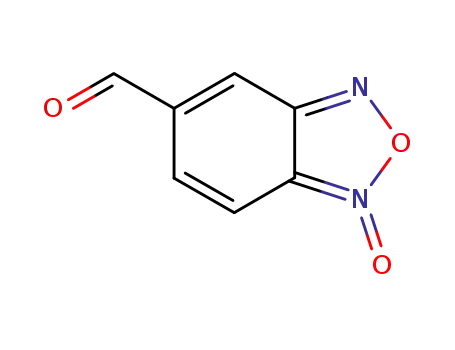 Molecular Structure of 19164-42-2 (2,1,3-BENZOXADIAZOLE-5-CARBALDEHYDE 1-OXIDE)