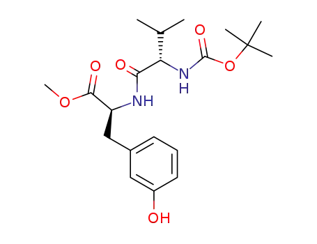 (S)-2-((S)-2-tert-Butoxycarbonylamino-3-methyl-butyrylamino)-3-(3-hydroxy-phenyl)-propionic acid methyl ester