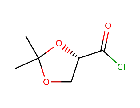 Molecular Structure of 116561-26-3 (1,3-Dioxolane-4-carbonyl chloride, 2,2-dimethyl-, (4S)- (9CI))