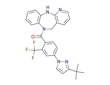 [4-(3-tert-butyl-1H-pyrazol-1-yl)-2-(trifluoromethyl)-phenyl]-(6,11-dihydro-5H-pyrido[2,3-b][1,5]benzodiazepin-6-yl)-methanone