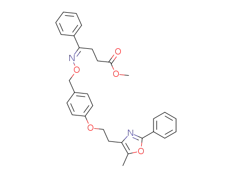 methyl (E)-4-{4-[2-(5-methyl-2-phenyl-1,3-oxazol-4-yl)ethoxy]benzyloxyimino}-4-phenylbutyrate