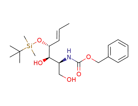 [(E)-(1S,2R,3R)-3-(tert-Butyl-dimethyl-silanyloxy)-2-hydroxy-1-hydroxymethyl-hex-4-enyl]-carbamic acid benzyl ester