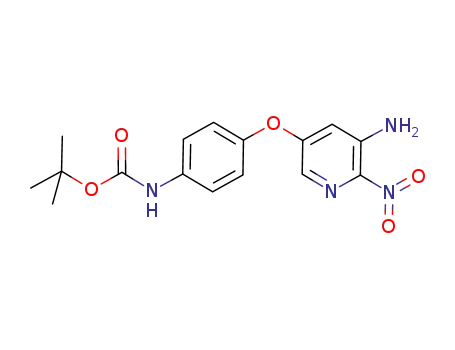 2-nitro-5-(4-(tert-butoxycarbonylamino)phenoxy)pyridine-3-ylamine