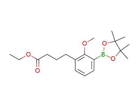 ethyl 4-[2-(methyloxy)-3-(4,4,5,5-tetramethyl-1,3,2-dioxaborolan-2-yl)phenyl]butanoate