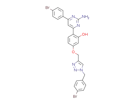 2-{2-amino-6-(4-bromophenyl)pyrimidin-4-yl}-5-{{1-(4-bromobenzyl)-1H-1,2,3-triazol-4-yl}methoxy}phenol
