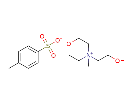 Molecular Structure of 1206209-06-4 (S<sub>4</sub>-(2-hydroxyethyl)-4-methylmorpholin-4-ium 4-methylbenzenesulfonate)