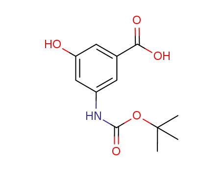Molecular Structure of 232595-59-4 (3-[(tert-Butoxycarbonyl)amino]-5-hydroxybenzoic acid)