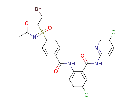 S-[4-(N-{2-[N-(5-chloro(2-pyridyl))carbamoyl]-4-chlorophenyl}carbamoyl)phenyl]-S-(2-bromoethyl)-N-acetyl sulfoximide