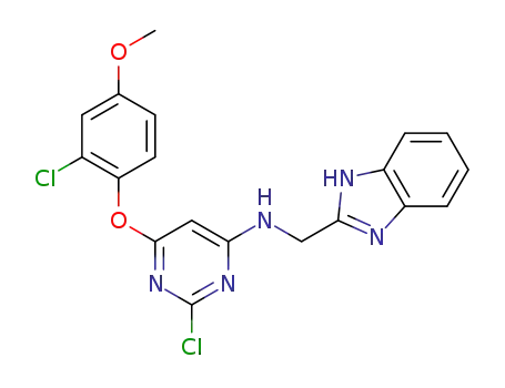 2-chloro-4-(2-chloro-4-methoxyphenoxy)-6-[(1H-benzoimidazol-2-ylmethyl)-amino]pyrimidine