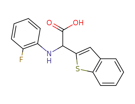 Benzo[b]thiophen-2-yl-(2-fluoro-phenylamino)-acetic acid