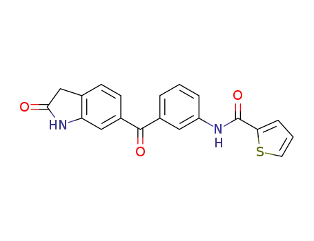 Thiophene-2-carboxylic acid [3-(2-oxo-2,3-dihydro-1H-indole-6-carbonyl)-phenyl]-amide