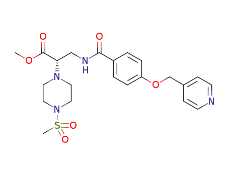 methyl (S)-2-(4-methanesulphonylpiperazin-1-yl)-3-[4-(pyridin-4-ylmethoxy)benzoylamino]propanoate