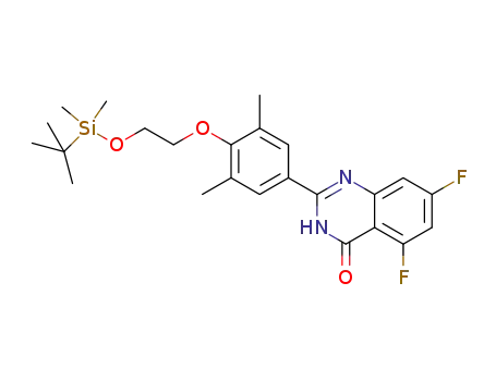 2-{4-[2-(tert-butyldimethylsilanyloxy)ethoxy]-3,5-dimethylphenyl}-5,7-difluoro-3H-quinazolin-4-one