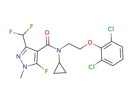 N-cyclopropyl-N-[2-(2,6-dichlorophenoxy)ethyl]-3-(difluoromethyl)-5-fluoro-1-methyl-1H-pyrazole-4-carboxamide