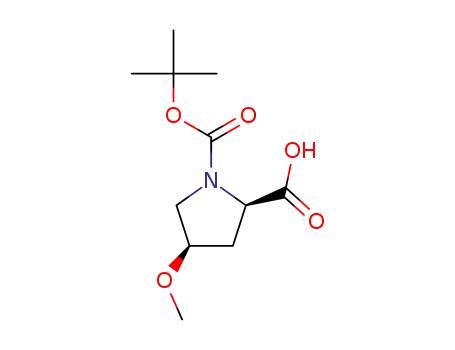 Molecular Structure of 200184-87-8 (CIS-BOC-4-METHOXY-D-PROLINE)