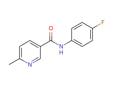 Molecular Structure of 1061394-94-2 (N-(4-fluorophenyl)-6-methylnicotinamide)