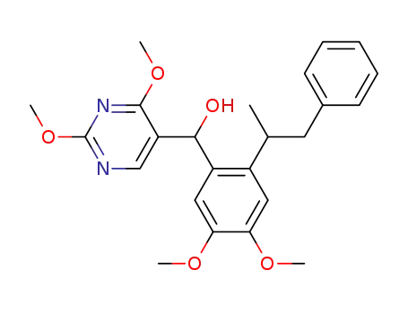 5-Pyrimidinemethanol,
a-[4,5-dimethoxy-2-(1-methyl-2-phenylethyl)phenyl]-2,4-dimethoxy-