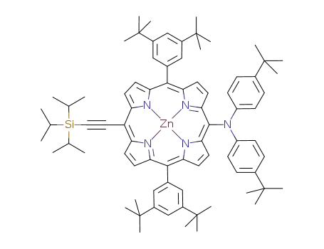 Zinc(II) 5,15-Bis(3,5-di-tert-butylphenyl)-10-(bis(4-tert-butylphenyl)amino)-20-(triisopropylsilylethynyl)porphyrin