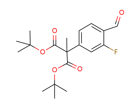 di-tert-butyl (3-fluoro-4-formylphenyl)(methyl)malonate