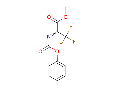 Molecular Structure of 128970-26-3 (Propanoic acid, 3,3,3-trifluoro-2-[[(phenylmethoxy)carbonyl]imino]-,
methyl ester)