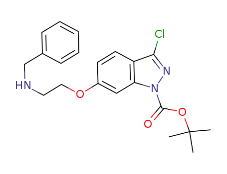 tert-butyl 6-(2-(benzylamino)ethoxy)-3-chloroindazole-1-carboxylate