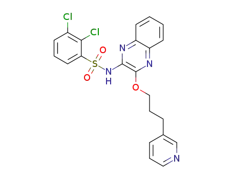 Molecular Structure of 1226504-41-1 (2,3-dichloro-N-{3-[3-(pyridin-3-yl)propoxy]quinoxalin-2-yl}benzenesulfonamide)