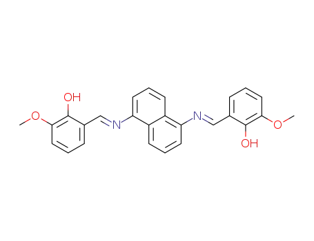 6,6′-((1E,1′E)-(naphthalene-1,5-diylbis(azaneylylidene))bis(methaneylylidene))bis(2-methoxyphenol)