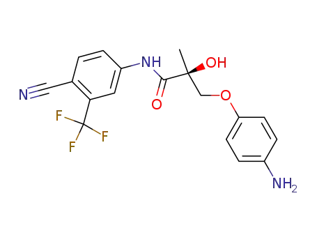 Propanamide,
3-(4-aminophenoxy)-N-[4-cyano-3-(trifluoromethyl)phenyl]-2-hydroxy-2-
methyl-, (2S)-