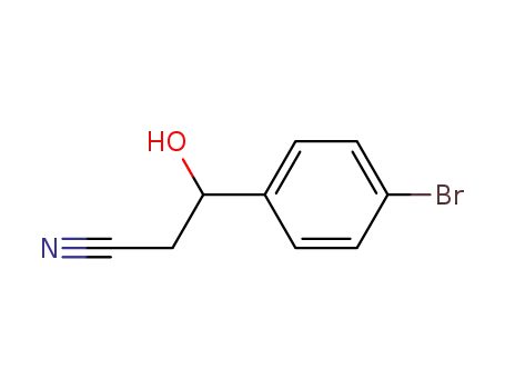 Molecular Structure of 65984-59-0 (3-(4-bromophenyl)-3-hydroxypropanenitrile)