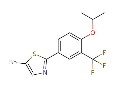 5-bromo-2-[4-[(1-methylethyl)oxy]-3-(trifluoromethyl)phenyl]-1,3-thiazole